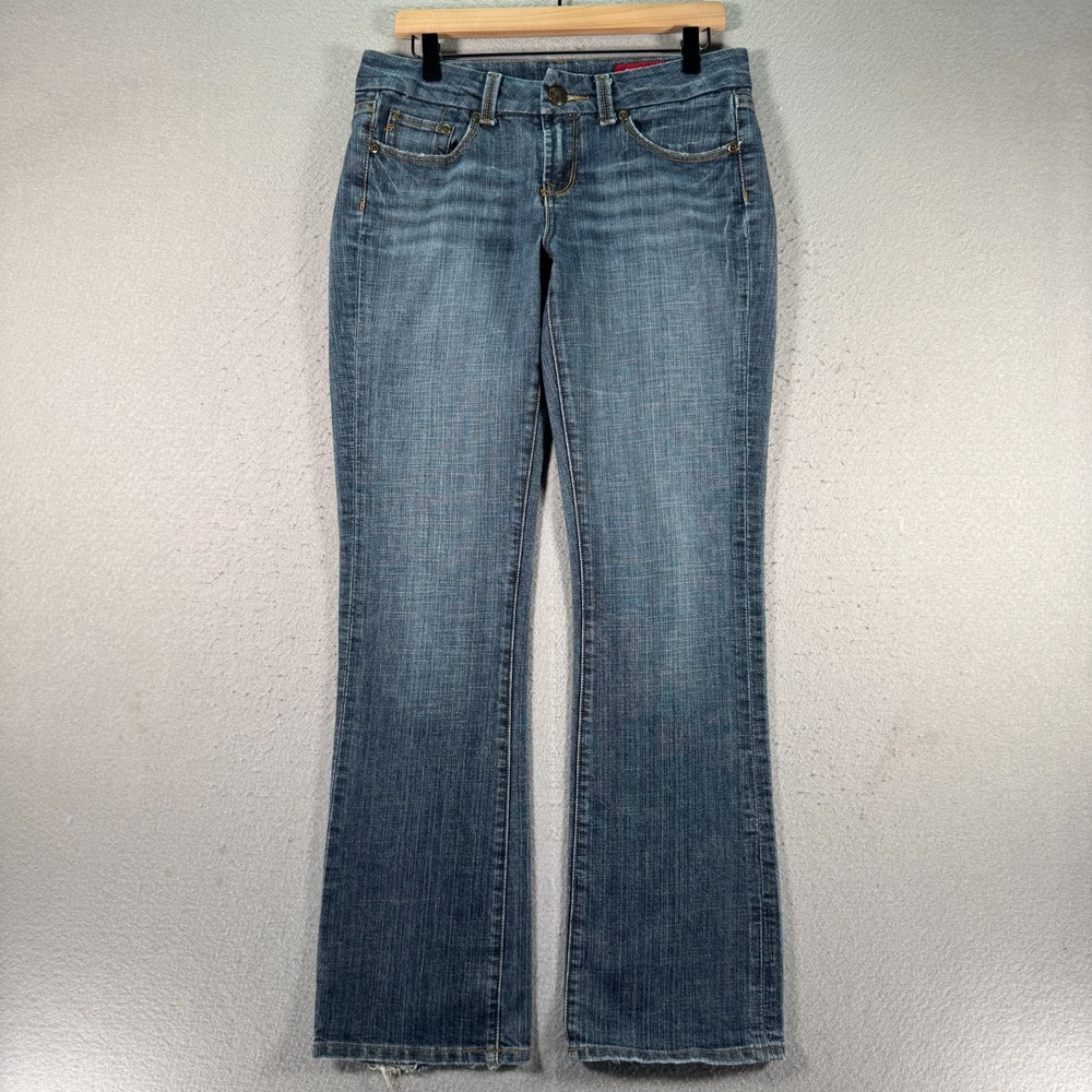 Vintage Seven7 Regular Bootcut Jeans Womens 32 Blue Medium Wash Denim Low Rise‎